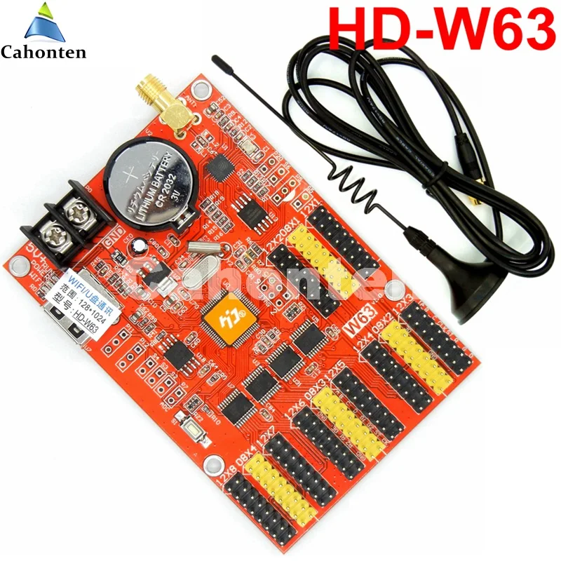 HD W63 WIFI + USB Asynchronous led control card 1024*128